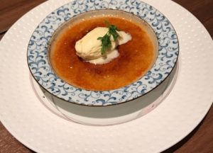 茉莉花茶のクレームブリュレ